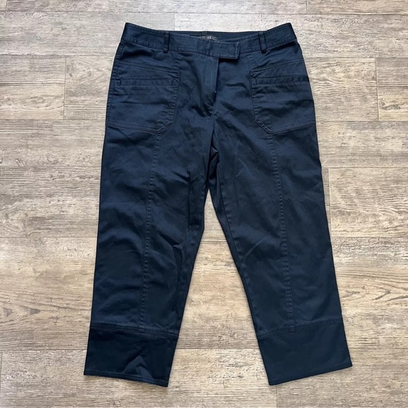 LAFAYETTE‎ 148 - WOMEN'S SIZE 6 BLACK CASUAL CAPRI PANTS - Picture 1 of 13